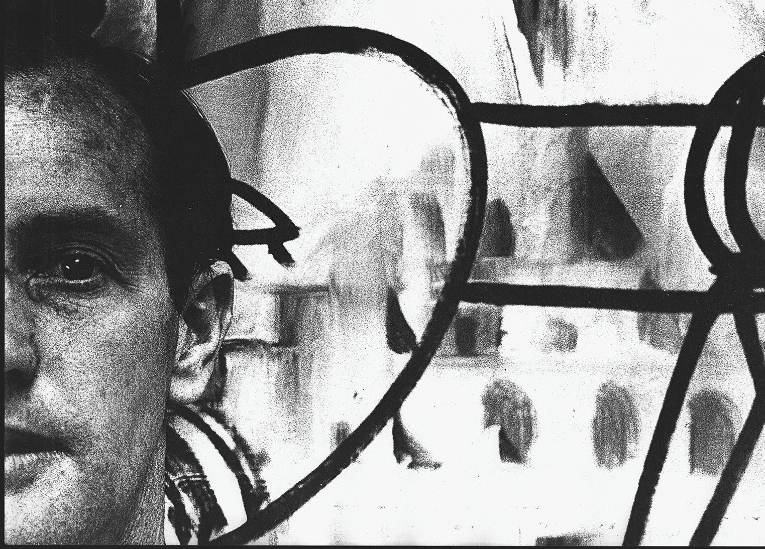 Photocopy artwork by Sir Sidney Nolan featured in A View From Nowhere at Burren College of Art