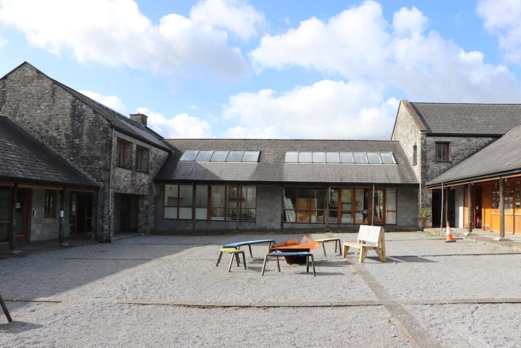 College courtyard near Newtown House